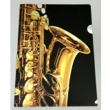 A4クリアファイル　サックス　アルミ製　◇ゆうパケット発送可