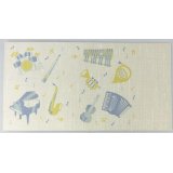ふすま地ブックカバー　文庫本サイズ　楽器　※在庫限り　※ご購入1個につき100ポイント付与(会員登録要)　◇ゆうパケット発送可