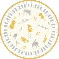 ミュージックパラダイス　ペーパーコースター　※在庫限り　※ご購入1個につき35ポイント付与(会員登録要)　◇ゆうパケット発送可