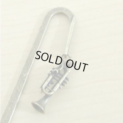 画像1: ブックマーカー　トランペット　アンティークゴールド　◇ゆうパケット発送可