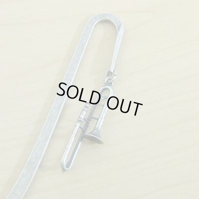 画像1: ブックマーカー　トロンボーン　アンティークシルバー　◇ゆうパケット発送可