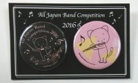 こまねこ缶バッジ フルート 2016 全日本吹奏楽コンクール朝日新聞記念グッズ　※在庫限り　※ご購入1個につき56ポイント付与(会員登録要)　◇ゆうパケット発送可