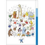 Quu音楽隊　A5クリアファイル(2ポケット)　※在庫限り　※ご購入1個につき20ポイント付与(会員登録要)　◇ゆうパケット発送可
