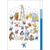 Quu音楽隊　A5クリアファイル(2ポケット)　※在庫限り　※ご購入1個につき20ポイント付与(会員登録要)　◇ゆうパケット発送可