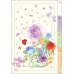 画像1: A6クリアファイル(3ポケット)　花とホルン　※在庫限り　◇ゆうパケット発送可 (1)