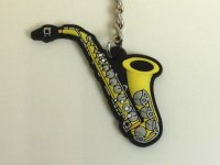 キーホルダー　アルトサックス　※在庫限り　※ご購入1個につき70ポイント付与(会員登録要)　◇ゆうパケット発送可