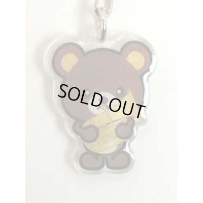 画像1: クマさんブラスバンドキーホルダー　チューバ　◇ゆうパケット発送可