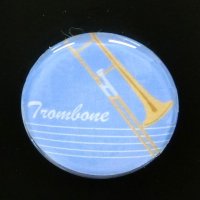 ガラスマグネット　トロンボーン　※在庫限り　※ご購入1個につき20ポイント付与(会員登録要)　◇ゆうパケット発送可