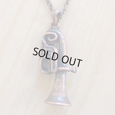 画像1: ペンダント　チューバ　アンティークカッパー　◇ゆうパケット発送可