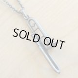 ペンダント　トロンボーン　アンティークシルバー　◇ゆうパケット発送可