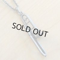 ペンダント　トロンボーン　アンティークシルバー　◇ゆうパケット発送可