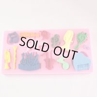 シリコンモールド　楽器・音符　※在庫限り　※ご購入1個につき38ポイント付与(会員登録要)　◇ゆうパケット発送可