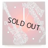 ファブリックアートクロック　Jazz　レッド