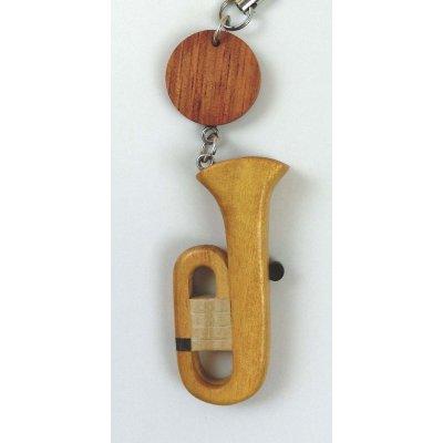 画像2: 手作りの木製ストラップ チューバ ◇ゆうパケット発送可