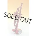 ミニチュア楽器　トランペット　1/6サイズ　レッド