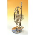 ミニチュア楽器　コルネット　1/6サイズ　ゴールド
