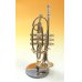 画像1: ミニチュア楽器　コルネット　1/6サイズ　ゴールド (1)