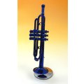 ミニチュア楽器　トランペット　1/6サイズ　ブルー　※在庫限り　※ご購入1個につき180ポイント付与(会員登録要)
