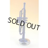 ミニチュア楽器　トランペット　1/6サイズ　ブルー　※在庫限り　※ご購入1個につき180ポイント付与(会員登録要)