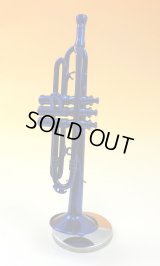 ミニチュア楽器　トランペット　1/6サイズ　ブルー　※在庫限り　※ご購入1個につき180ポイント付与(会員登録要)