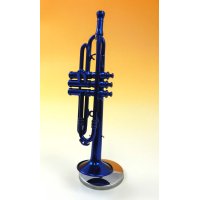 ミニチュア楽器　トランペット　1/6サイズ　ブルー