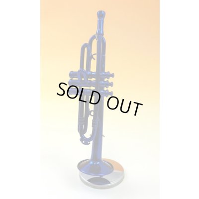 画像1: ミニチュア楽器　トランペット　1/6サイズ　ブルー　※在庫限り　※ご購入1個につき180ポイント付与(会員登録要)