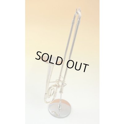 画像1: ミニチュア楽器 トロンボーン 1/6サイズ ゴールド