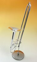 ミニチュア楽器　トロンボーン　1/6サイズ　シルバー
