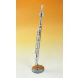 ミニチュア楽器　フルート　1/6サイズ　シルバー