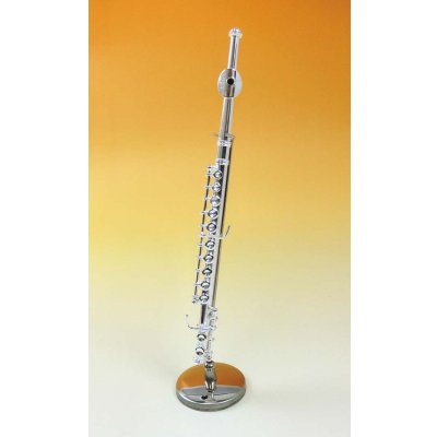 画像1: ミニチュア楽器　フルート　1/6サイズ　シルバー