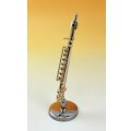 ミニチュア楽器　フルート　1/12サイズ　ゴールド