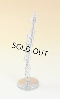 ミニチュア楽器　フルート　1/12サイズ　シルバー