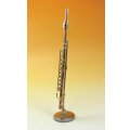 ミニチュア楽器　フルート　1/6サイズ　ゴールド