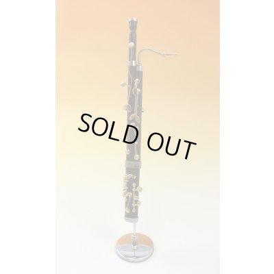 画像1: ミニチュア楽器　ファゴット　1/6サイズ　ブラウン1