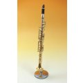 ミニチュア楽器　クラリネット　1/6サイズ　ゴールド