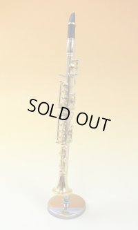 ミニチュア楽器　クラリネット　1/6サイズ　ゴールド