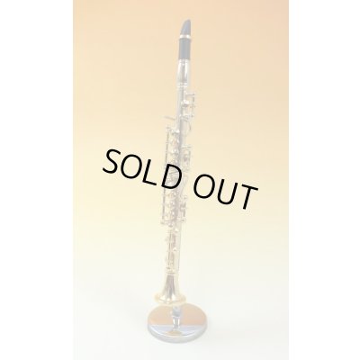 画像1: ミニチュア楽器　クラリネット　1/6サイズ　ゴールド