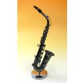 ミニチュア楽器　アルトサックス　1/6サイズ　ブラック　※在庫限り　※ご購入1個につき230ポイント付与(会員登録要)