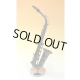 ミニチュア楽器　アルトサックス　1/6サイズ　ブラック　※在庫限り　※ご購入1個につき230ポイント付与(会員登録要)