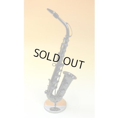 画像1: ミニチュア楽器　アルトサックス　1/6サイズ　ブラック　※在庫限り　※ご購入1個につき230ポイント付与(会員登録要)