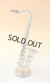ミニチュア楽器　テナーサックス　1/6サイズ