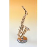 ミニチュア楽器　アルトサックス　1/12サイズ