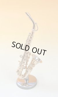 ミニチュア楽器　アルトサックス　1/12サイズ