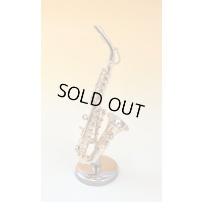 画像1: ミニチュア楽器　アルトサックス　1/12サイズ