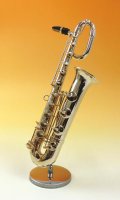 ミニチュア楽器　バリトンサックス　1/6サイズ