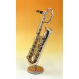 ミニチュア楽器　バリトンサックス　1/6サイズ
