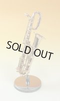 ミニチュア楽器　バリトンサックス　1/12サイズ