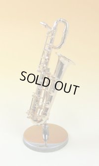 ミニチュア楽器　バリトンサックス　1/12サイズ