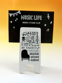 メモスタンドクリップ　MUSIC LIFE