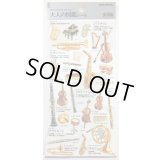 大人の図鑑シール　楽器編　◇ゆうパケット発送可